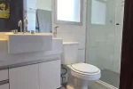 Banheiro Apartamento mobiliado para alugar no Vila da Serra condominio Metropole