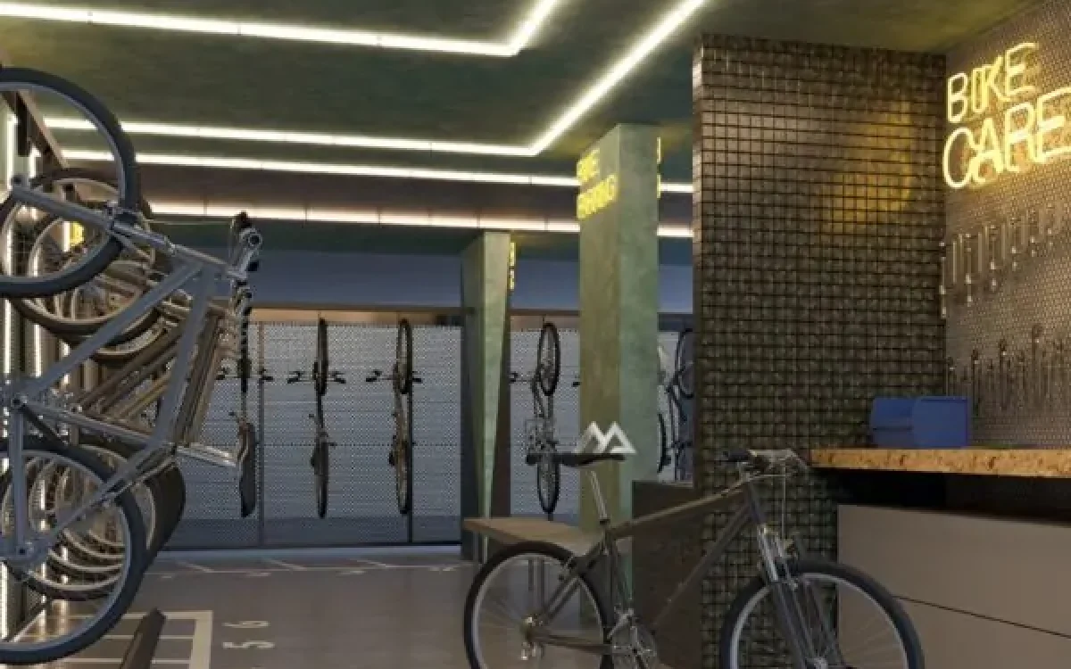 Bicicletário Apartamento de 2 quartos, com 2 vagas à venda, por R$846.000,00 no Edifício Aldea, Vale do Sereno, Nova Lima