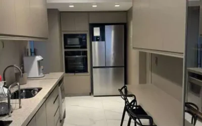 Cozinha Apartamento mobiliado de 3 suítes para alugar no Vila da Serra Prime House