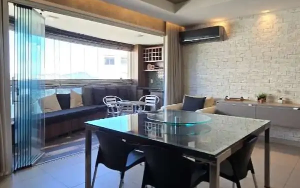 Sala Apartamento mobiliado para alugar no Vila da Serra condominio Metropole