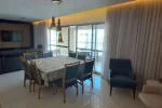 Sala ampla Apartamento mobiliado de 4 quartos para alugar no Vila da Serra Edifício Perfil