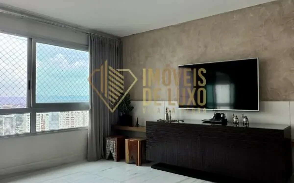 Sala com vista Apartamento à venda na Alameda Oscar Niemeyer Vila da Serra Don Cielo
