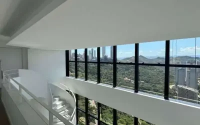 Sala com vista incrível Apartamento Duplex 4 suítes à venda no Edifício Miró Vale do Sereno Nova Lima