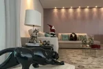 Sala de estar Apartamento semimobiliado, de 4 Quartos, com 4 vagas, para aluguel, por R$26.000,00 no Grand Líder Olympus Apolo, Vila da Serra, Nova Lima - MG