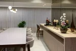 Sala jantar Apartamento mobiliado de 3 suítes para alugar no Vila da Serra Prime House