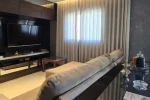 Sala - tv Apartamento mobiliado para alugar no Vila da Serra condominio Metropole