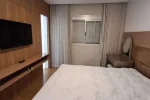 Suíte master Apartamento mobiliado de 4 quartos para alugar no Vila da Serra Edifício Perfil