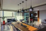 Varanda espaçosa Apartamento mobiliado para alugar no Grand Líder Olympus, Vila da Serra, Nova Lima